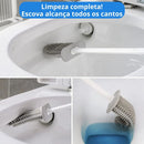 Kit Escova Sanitária em Silicone Com Suporte para Parede