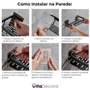 Kit Suporte Organizador em Alumínio + Adesivos ProFix - VitaAlu [FRETE GRÁTIS]