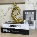 Estatueta Pensativa Dourada