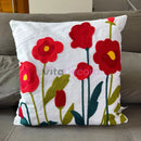 Kit 4 Capas Almofadas Decorativas 43x43 Estampas Florais Premium Sofá Sala