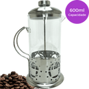 Cafeteira Prensa Francesa 600ml Aço Inox Cafés