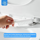 Kit Escova Sanitária em Silicone Com Suporte para Parede