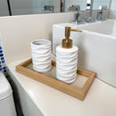 Bandeja Decorativa de Madeira com Vidro – Organização e Sofisticação