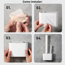 Kit Escova Sanitária em Silicone Com Suporte para Parede