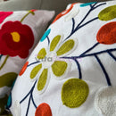 Kit 4 Capas Almofadas Decorativas 43x43 Estampas Florais Premium Sofá Sala