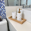 Bandeja Decorativa de Madeira com Vidro – Organização e Sofisticação