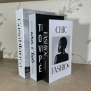 Kit 3 Livros Decorativos Organizadores - Modelo Casablanca