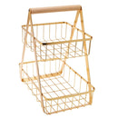 Fruteira Dupla Cesto de Frutas De Mesa Moderna - POUCAS UNIDADES