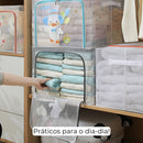 Organizador Infantil com Zíper – Grande (66L) para Brinquedos e Roupas