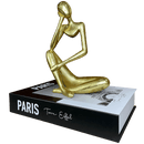 Estatueta Pensativa Dourada