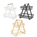 Fruteira Dupla Cesto de Frutas De Mesa Moderna - POUCAS UNIDADES