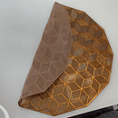 Jogo Americano 6 Peças Mesa Posta Bronze