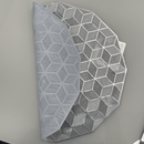 Jogo Americano 6 Peças para Mesa Posta Prata