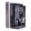 Livros Decorativos Organizadores Kit 3 - Design Rústico