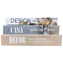 Kit 3 Livros Decorativos Organizadores - Modelo DECOR