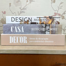Kit 3 Livros Decorativos Organizadores - Modelo DECOR