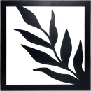 Kit 4 Quadros Decorativos Vazados Preto MDF 3mm c/ Dupla Face