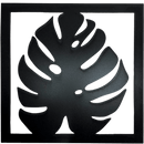 Kit 4 Quadros Decorativos Vazados Preto MDF 3mm c/ Dupla Face