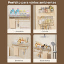 VitaDuo - Suporte Organizador Premium com Porta Toalhas + Adesivo ProFix