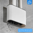 Kit Escova Sanitária em Silicone Com Suporte para Parede