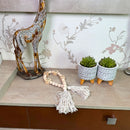 Colar de Mesa Decorativo em Madeira Bege Home